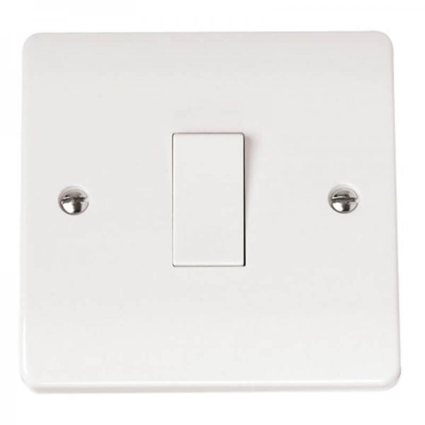 Scolmore Click Mode 10A 1 Gang 2 Way Plate Switch