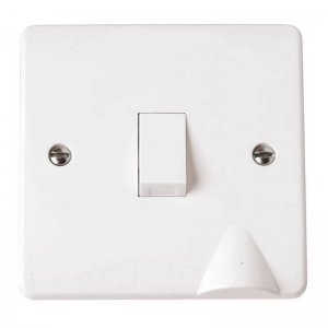 Scolmore Click Mode 20A Double Pole Switch With Optional Bottom Flex Outlet
