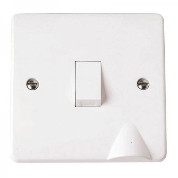 Scolmore Click Mode 20A Double Pole Switch With Optional Bottom Flex Outlet