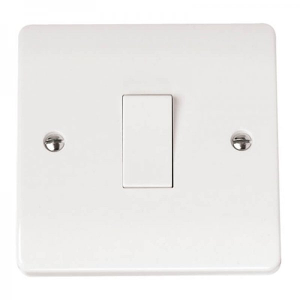 Scolmore Click Mode 10A 1 Gang Intermediate Plate Switch