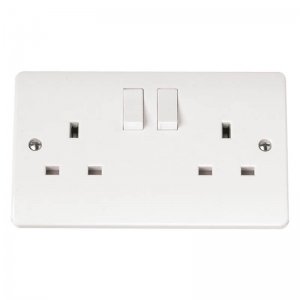 Scolmore Click Mode 13A 2 Gang DP Switched Socket
