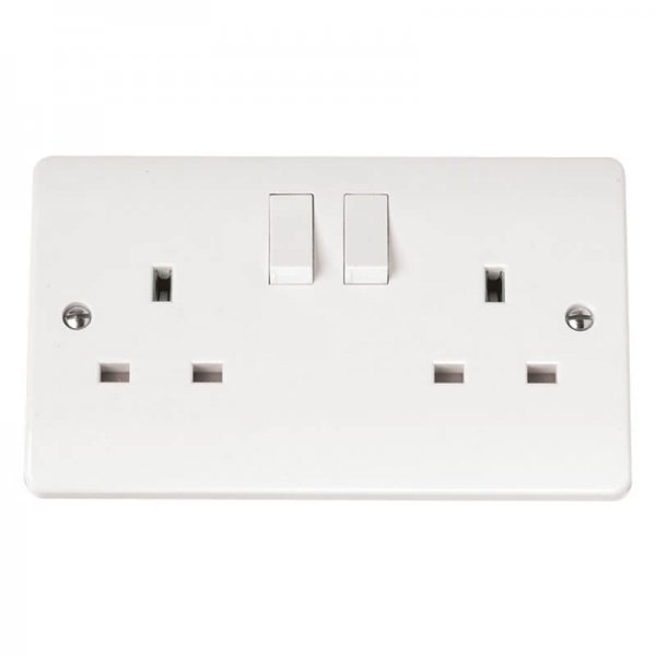 Scolmore Click Mode 13A 2 Gang DP Switched Socket