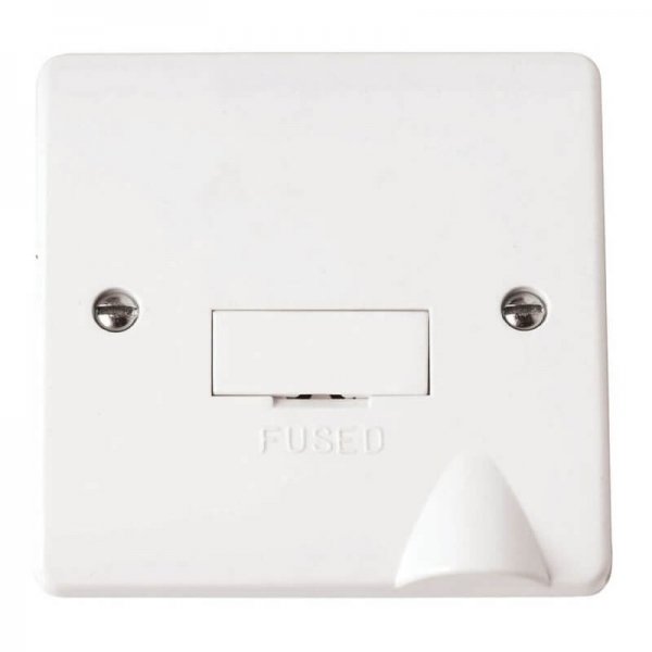 Scolmore Click Mode 13A Unswitched Fused Spur With Optional Bottom Flex Outlet