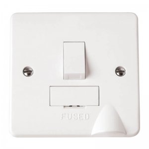 Scolmore Click Mode 13A Switched Fused Spur With Optional Bottom Flex Outlet