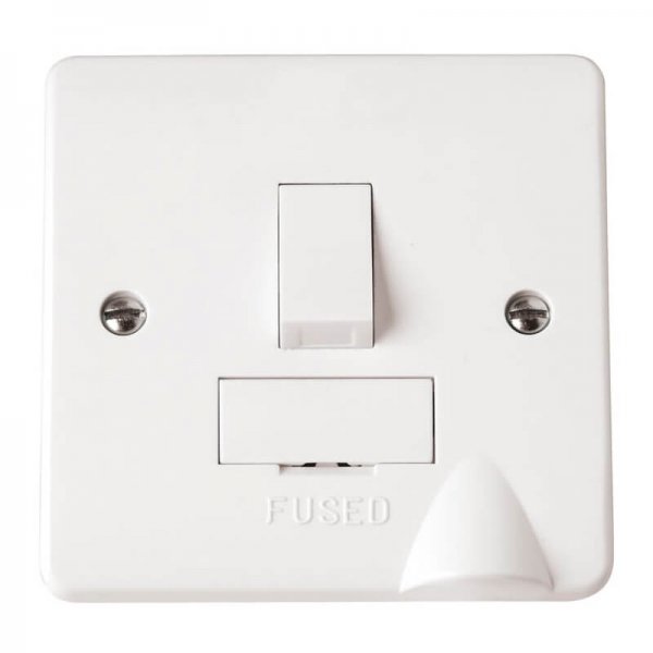 Scolmore Click Mode 13A Switched Fused Spur With Optional Bottom Flex Outlet
