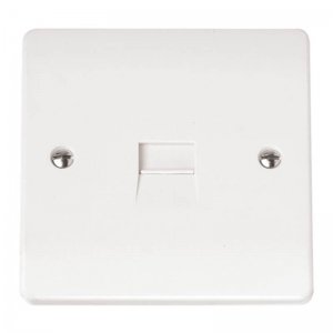 Scolmore Click Mode Single Telephone Outlet - Secondary