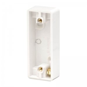 Scolmore Click Mode 1 Gang 19mm Deep Architrave Pattress Box With Earth Terminal