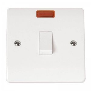 Scolmore Click Mode 20A Double Pole Switch With Neon