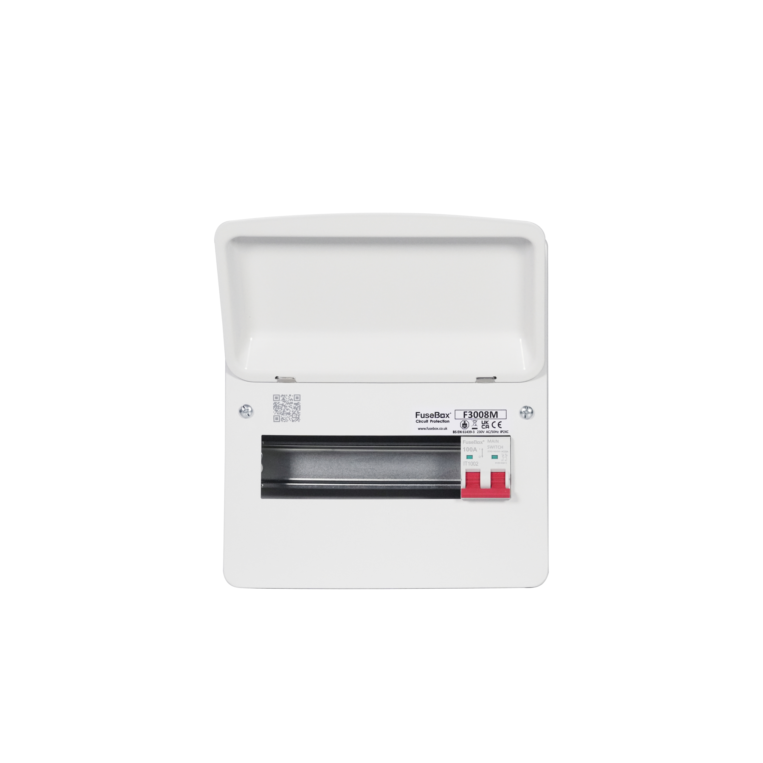 FuseBox Consumer Unit 8 Way 100A Main Switch F3008M - Image 2