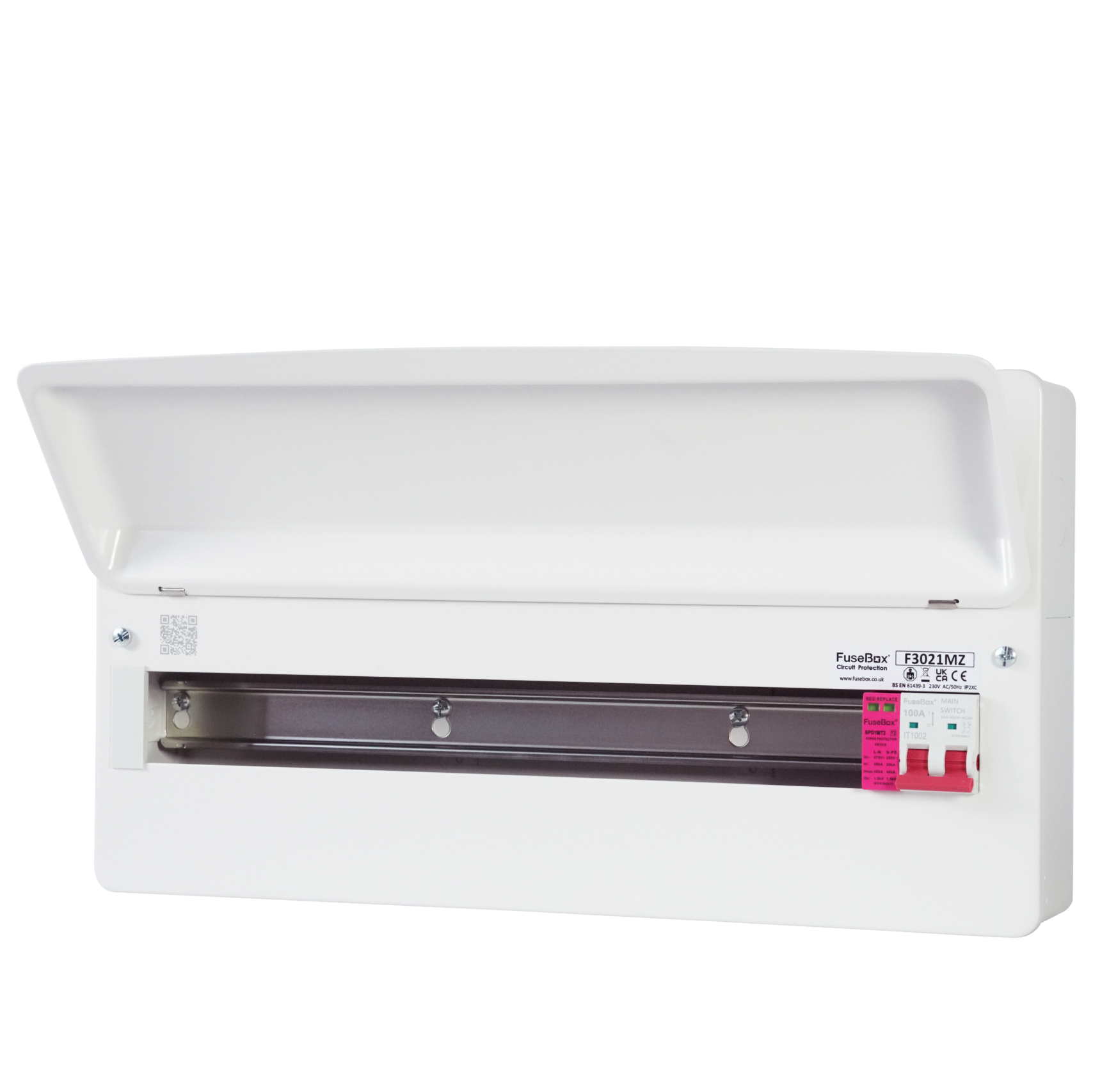 FuseBox Consumer Unit 21 Way 100A RCBO - T2 SPD F3021MZ