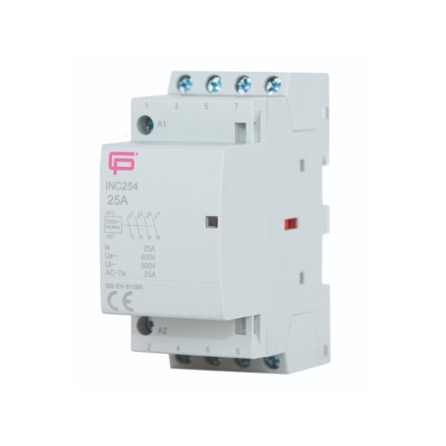 Fusebox 25A 4P N/O Installation Contactor 230v DTR Electrical Supplies