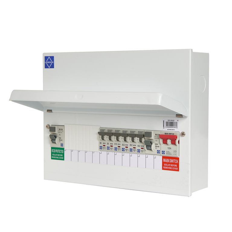 Lewden Consumer Unit With MCB’s – Split Load | DTR Electrical Supplies