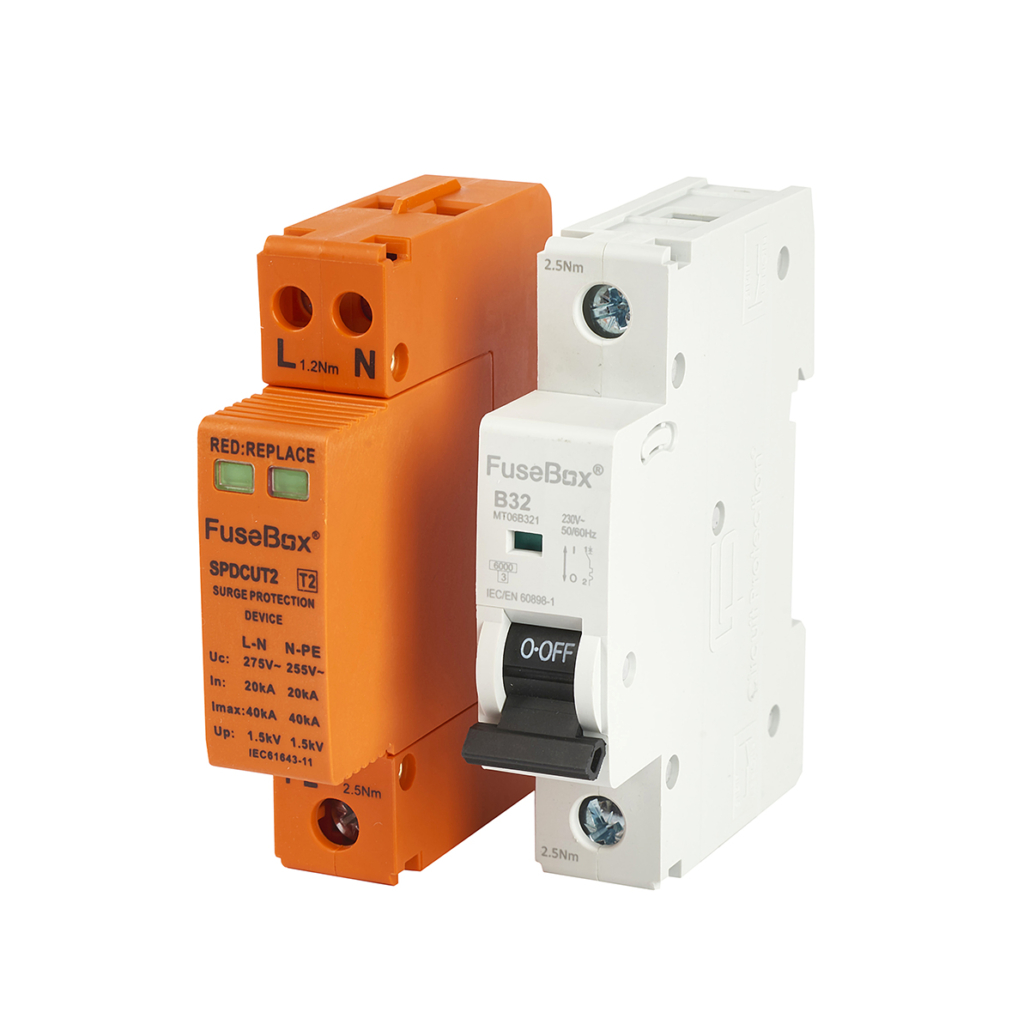 Fusebox Surge Protection Kit (1 Module) with MCB & Connection Kit DTR