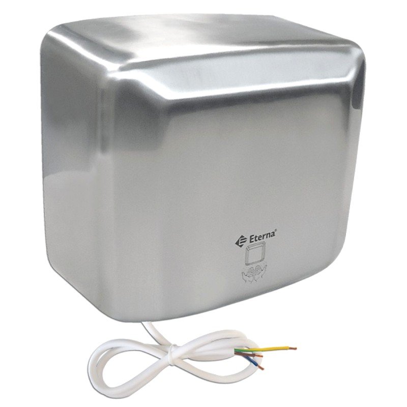 Automatic Electric 2500W Powerful Bathroom Hand Dryer Stainless Brushed Steel 